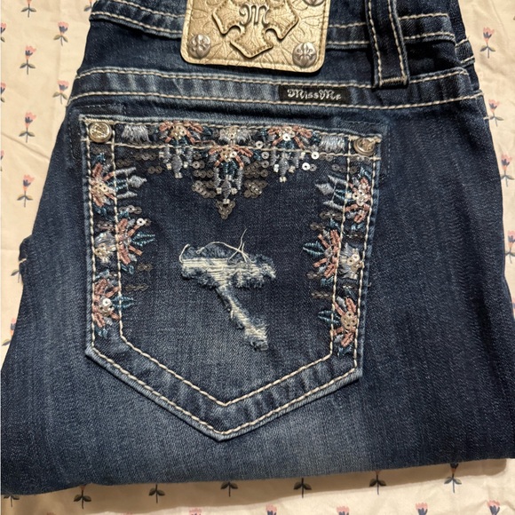 Embroidered Blue Jeans - Picture 2 of 5